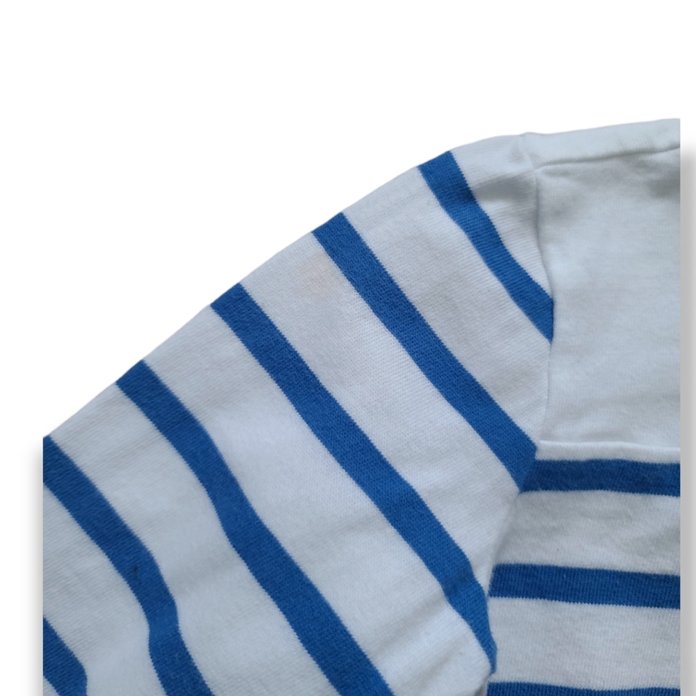 Janie & Jacks Baby Boys Blue Striped Long Sleeve Tee - Picture 3 of 5